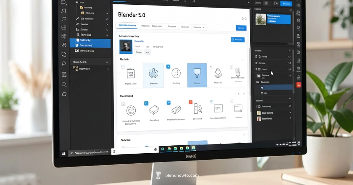 Blender 5.0 Interface - BlendHowTo