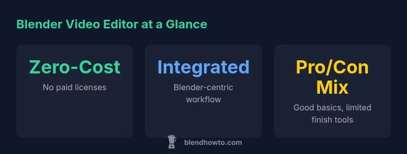Blender video editor infographic