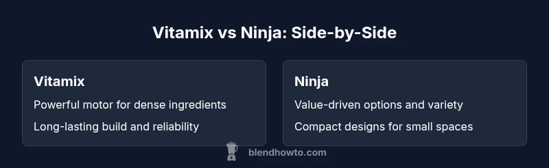 Vitamix vs Ninja comparison infographic