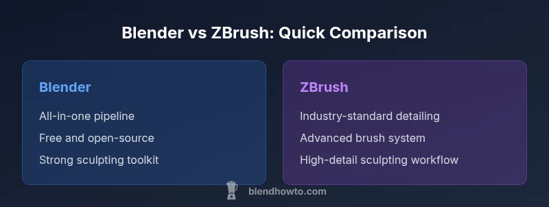 Comparison of Blender and ZBrush sculpting strengths